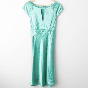 Nu Collective | Silk Dress | Turqouise | L